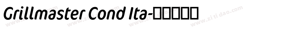 Grillmaster Cond Ita字体转换